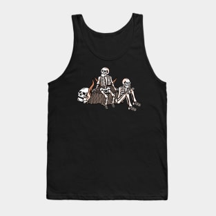 Fire and Skull, Fire and Skeleton Tank Top